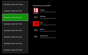 control parental xbox